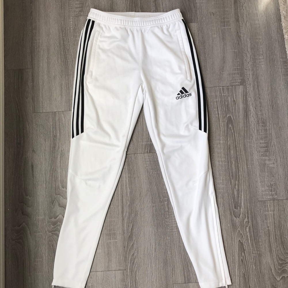 Adidas white tiro pants